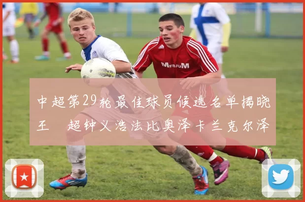 中超第29轮最佳球员候选名单揭晓王燊超钟义浩法比奥泽卡兰克尔泽齐聚争夺荣耀